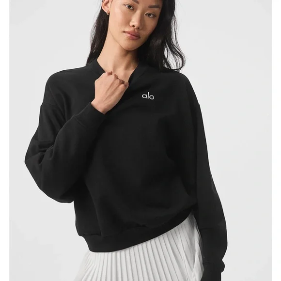 ALO Yoga Accolade Crew Neck Pullover - Picture 1 of 6